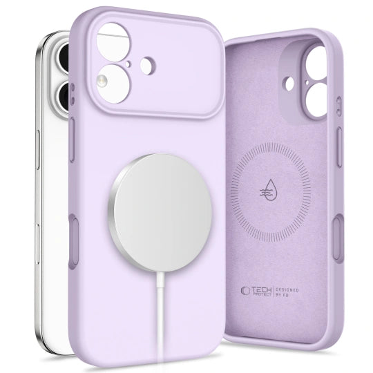 ETUI TECH-PROTECT SILICONE MAGSAFE IPHONE 17 MAUVE FIOLETOWE