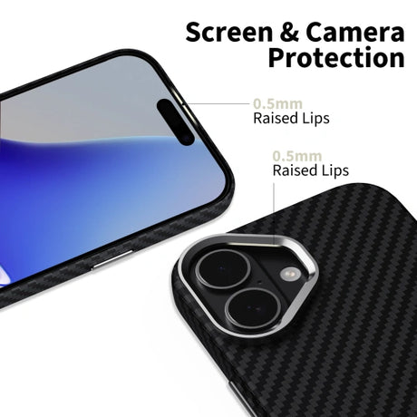 ETUI TECH-PROTECT ION CARBON MAGSAFE IPHONE 17 BLACK/SILVER
