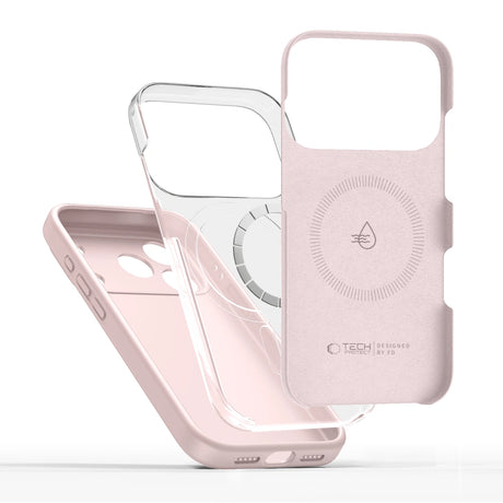 ETUI TECH-PROTECT LIQUID SILICONE MAGSAFE IPHONE 17 PRO MAX RÓŻOWE