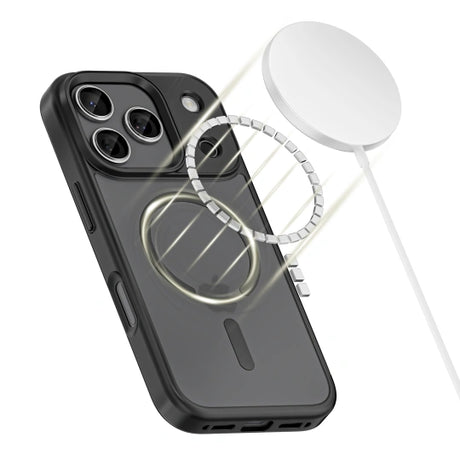 ETUI TECH-PROTECT MAGMAT MAGSAFE IPHONE 17 PRO CZARNE