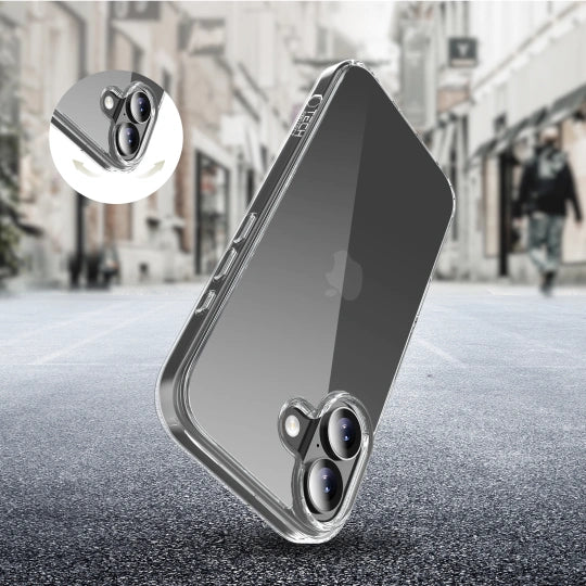 ETUI TECH-PROTECT FLEXAIR HYBRID IPHONE 17 CLEAR TRANSPARETNE