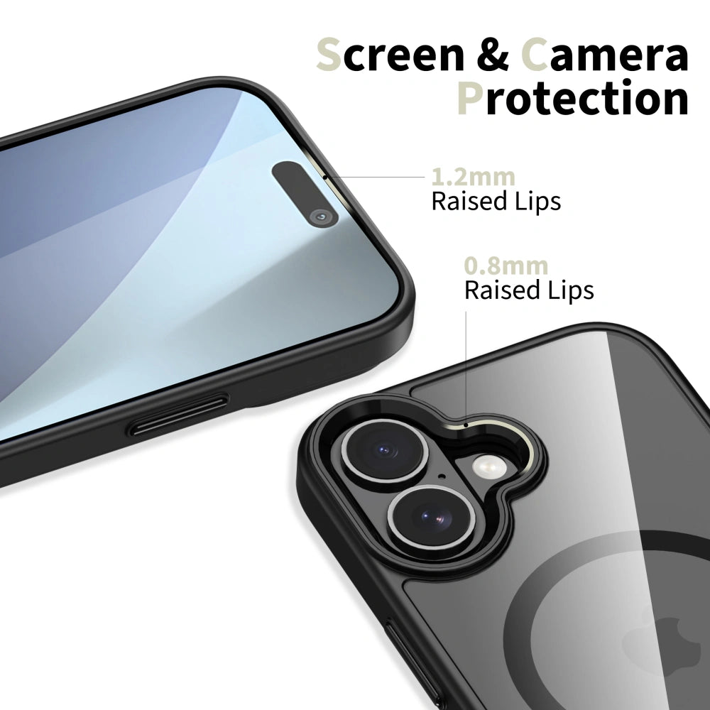 ETUI TECH-PROTECT MAGMAT MAGSAFE IPHONE 17 TRANSPARETNO CZARNE