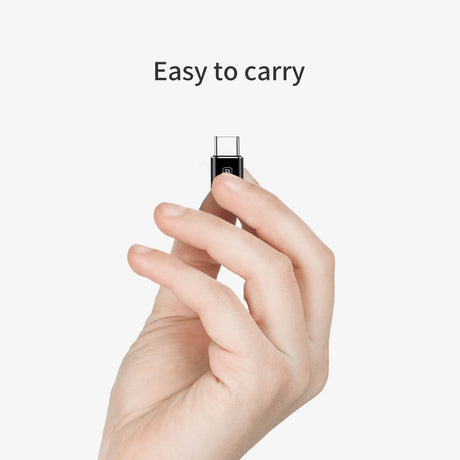 BASEUS ADAPTER OTG MICRO USB - USB-C CZARNY
