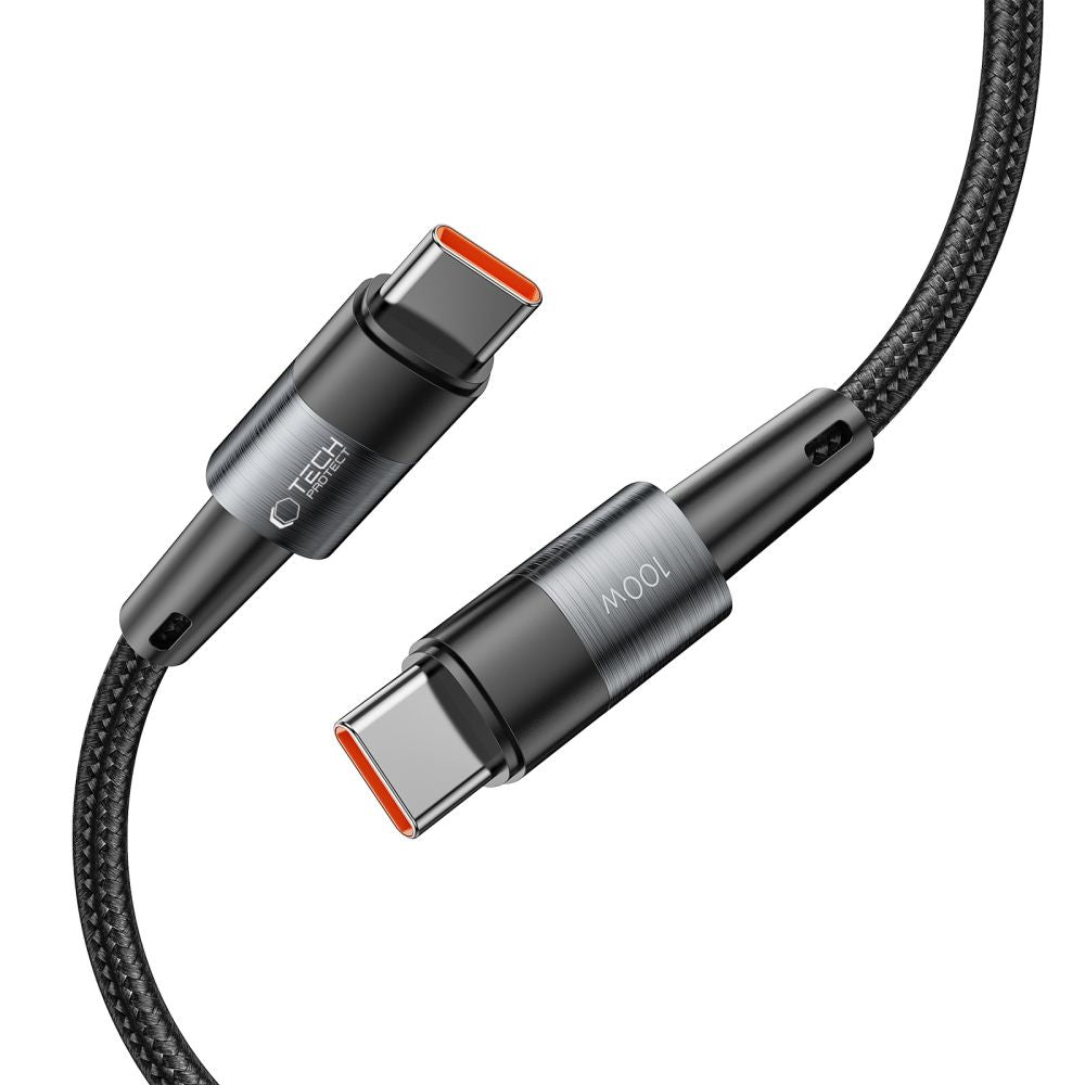 KABEL TECH-PROTECT ULTRABOOST TYPE-C CABLE PD100W/5A 25CM SZARY