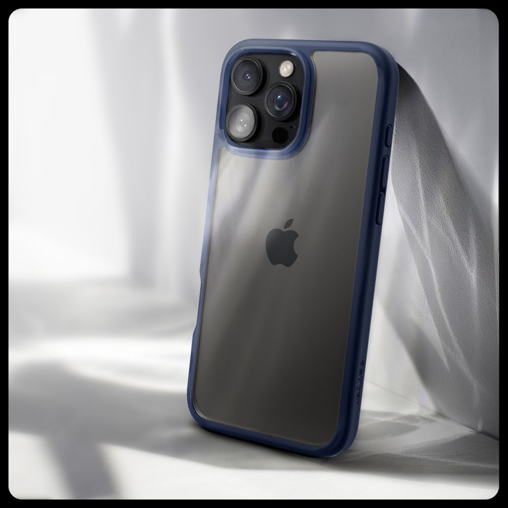 ETUI SPIGEN ULTRA HYBRID IPHONE 16 PRO NAVY BLUE NIEBIESKIE