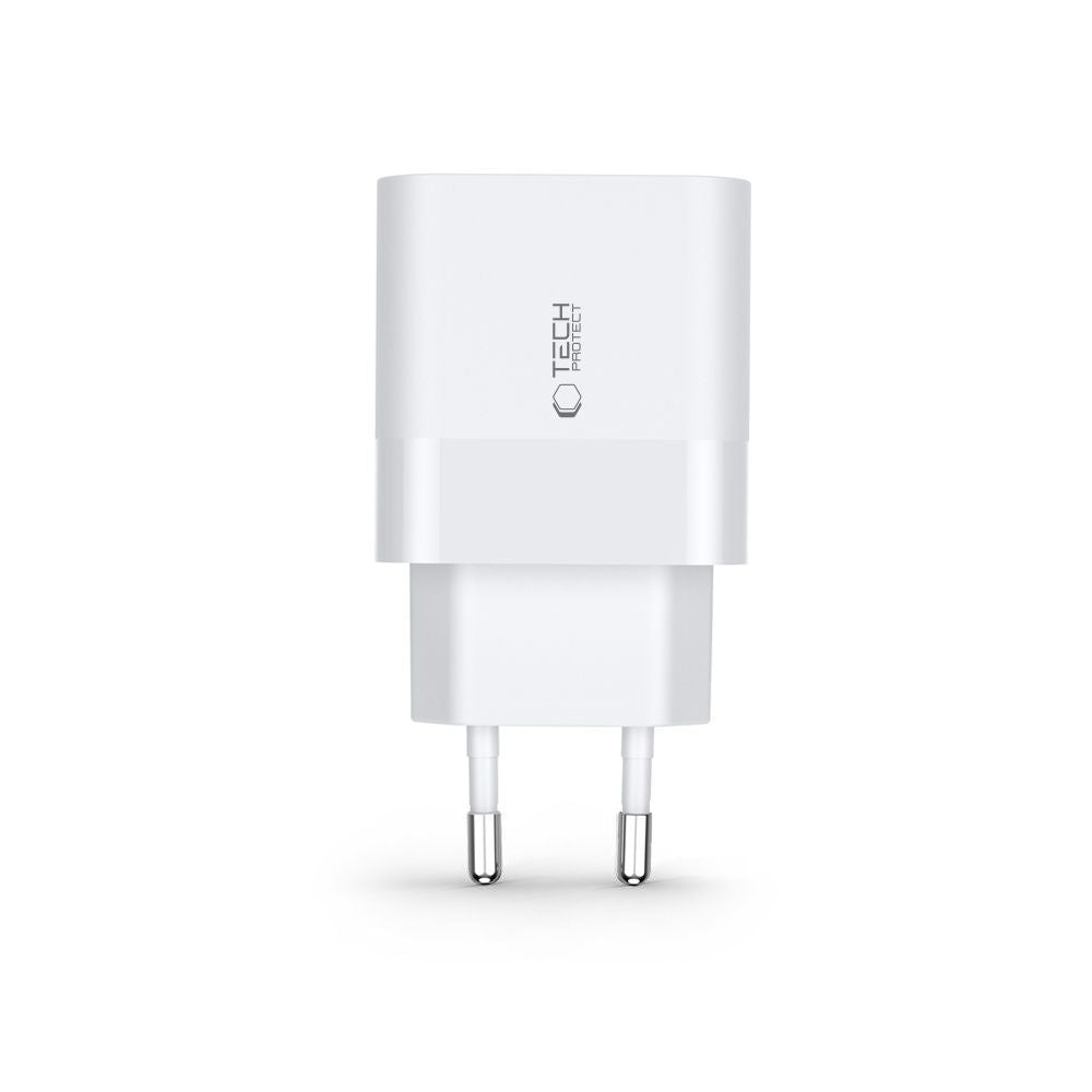 ŁADOWARKA SIECIOWA TECH-PROTECT C30W 2-PORT NETWORK CHARGER PD30W/QC3.0 BIAŁA