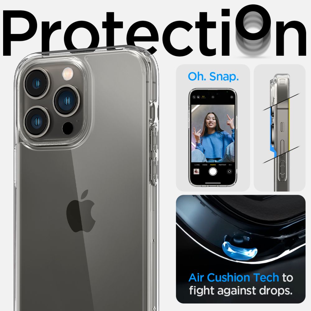 ETUI SPIGEN ULTRA HYBRID IPHONE 14 PRO TRANSPARENTNE