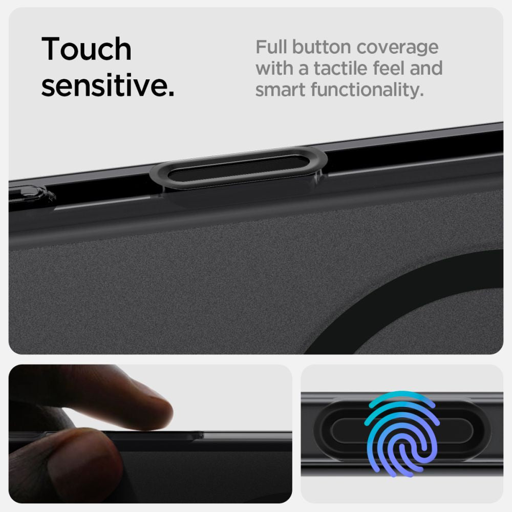 ETUI SPIGEN ULTRA HYBRID ”T” MAG MAGSAFE IPHONE 16 PRO FROST BLACK MATOWE CZARNE