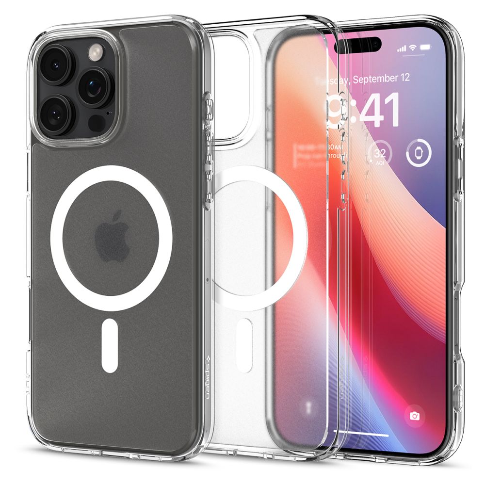 ETUI SPIGEN ULTRA HYBRID MAG MAGSAFE IPHONE 16 PRO FROST CLEAR