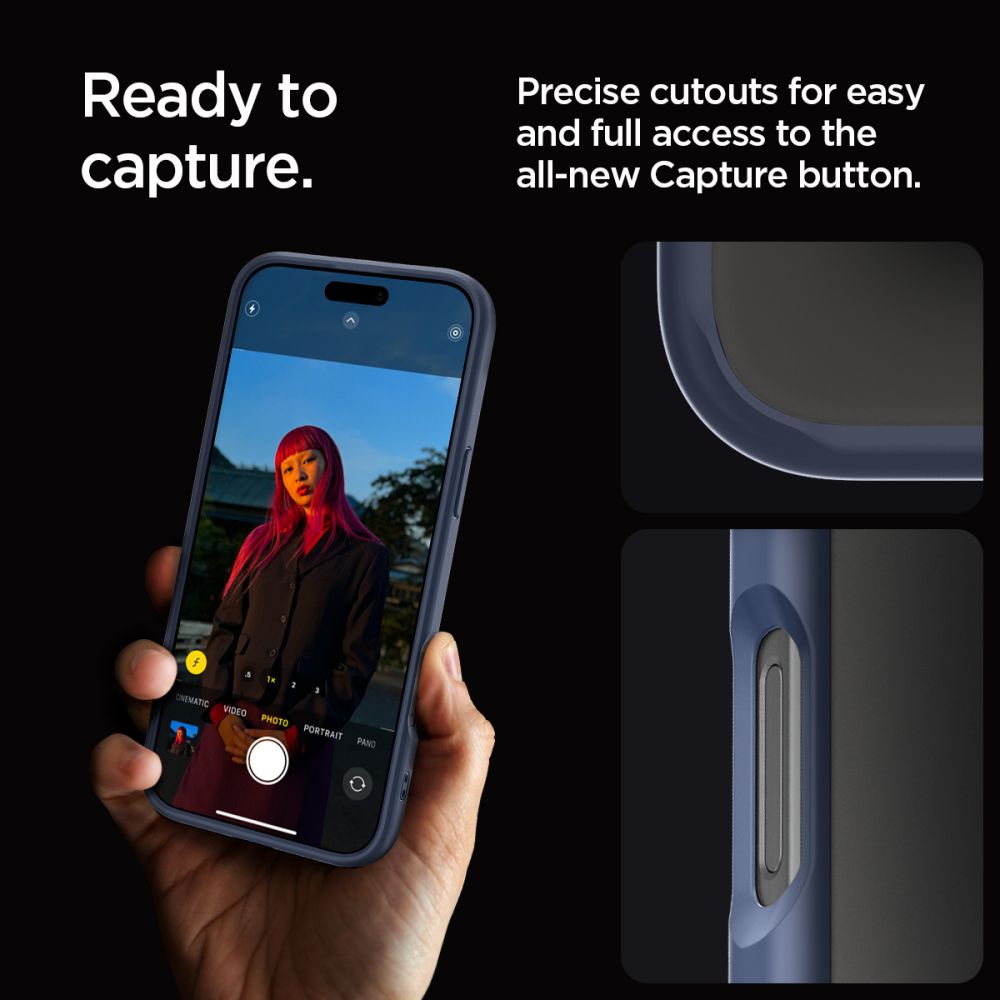 ETUI SPIGEN ULTRA HYBRID IPHONE 16 PRO MAX NAVY BLUE NIEBIESKIE