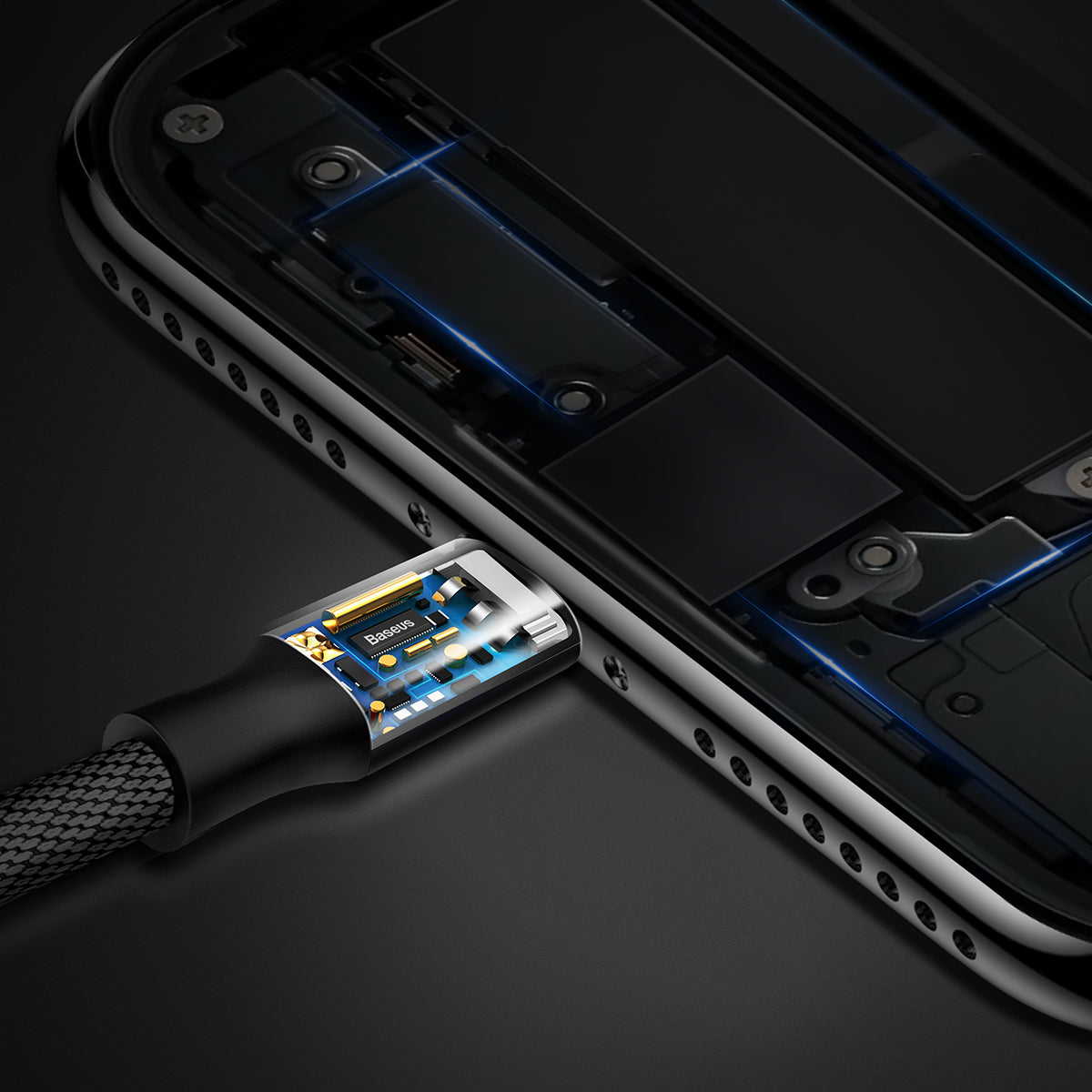 BASEUS KABEL YIVEN USB - LIGHTNING 1,2 M 2A CZARNY