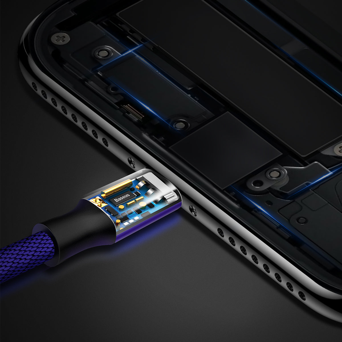 BASEUS KABEL YIVEN USB - LIGHTNING 1,2 M 2A NIEBIESKI