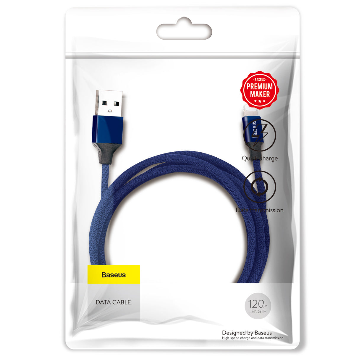 BASEUS KABEL YIVEN USB - LIGHTNING 1,2 M 2A NIEBIESKI