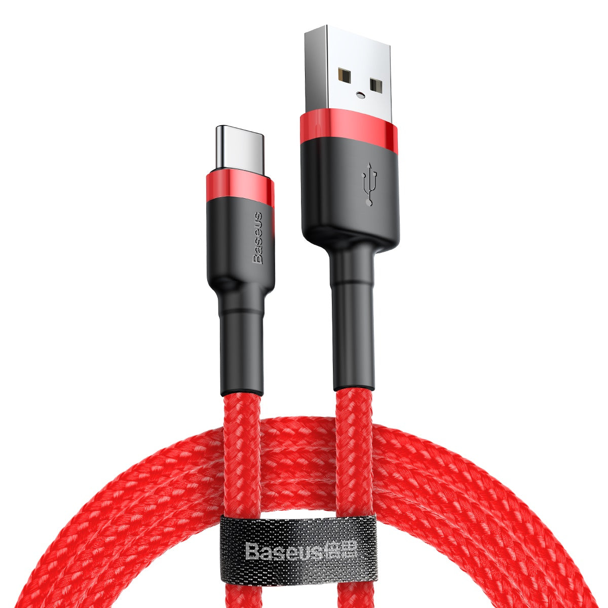 BASEUS KABEL CAFULE USB - USB-C 1,0 M 3A CZERWONY