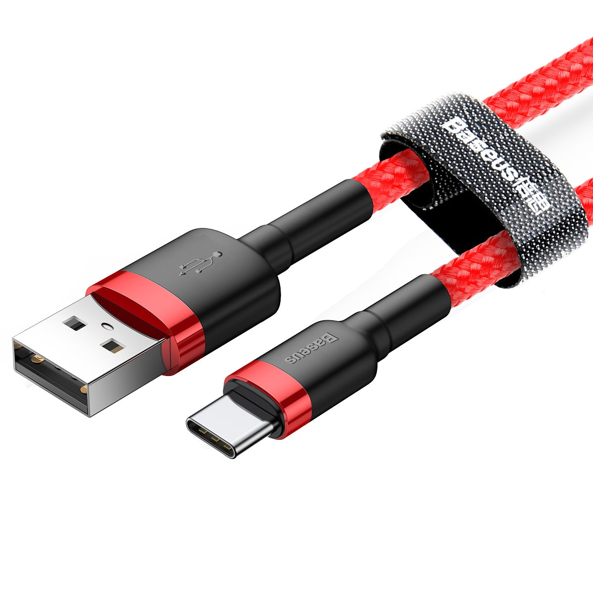 BASEUS KABEL CAFULE USB - USB-C 1,0 M 3A CZERWONY