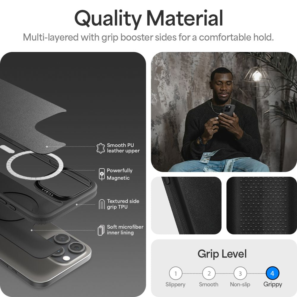 ETUI SPIGEN CYRILL KAJUK MAG MAGSAFE IPHONE 16 PRO BLACK CZARNE