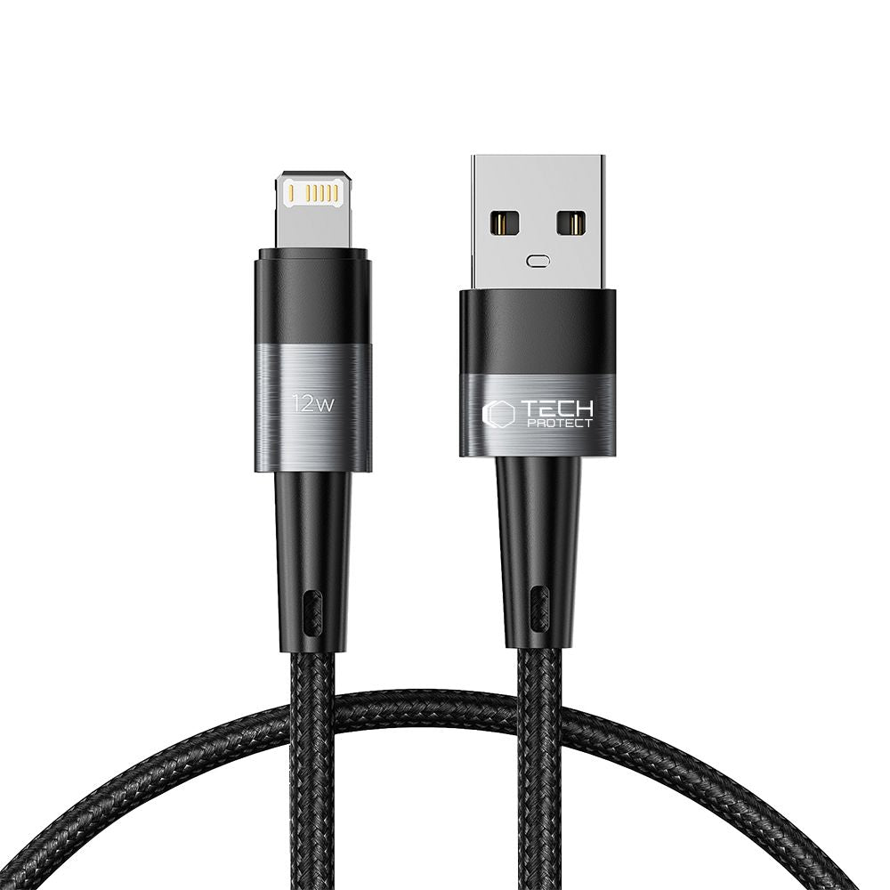 KABEL TECH-PROTECT ULTRABOOST LIGHTNING CABLE 12W/2.4A 25CM SZARY