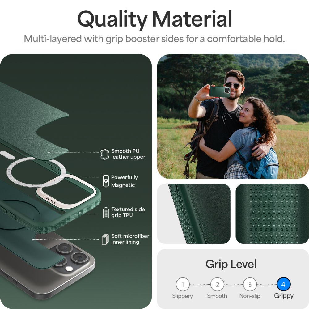 ETUI SPIGEN CYRILL KAJUK MAG MAGSAFE IPHONE 16 PRO MAX FOREST GREEN ZIELONE
