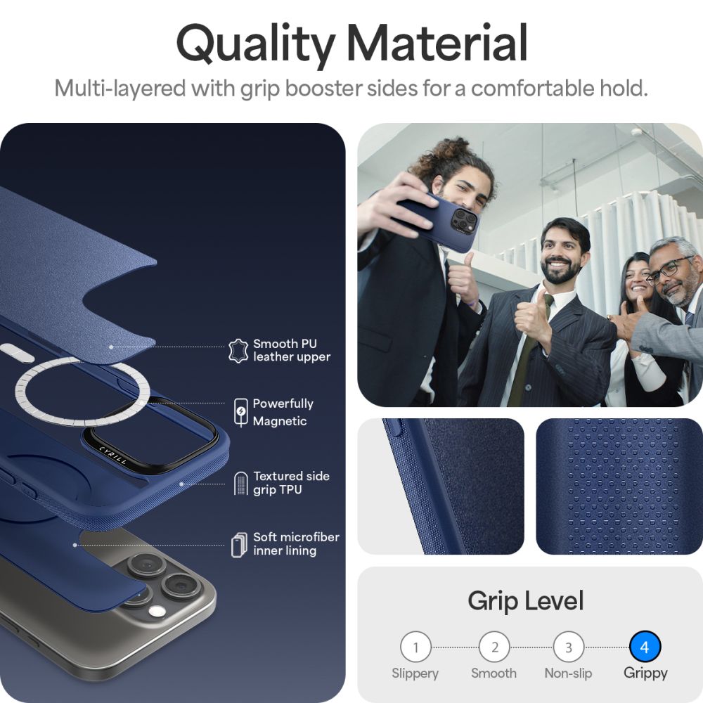 ETUI SPIGEN CYRILL KAJUK MAG MAGSAFE IPHONE 16 PRO NAVY NIEBIESKIE