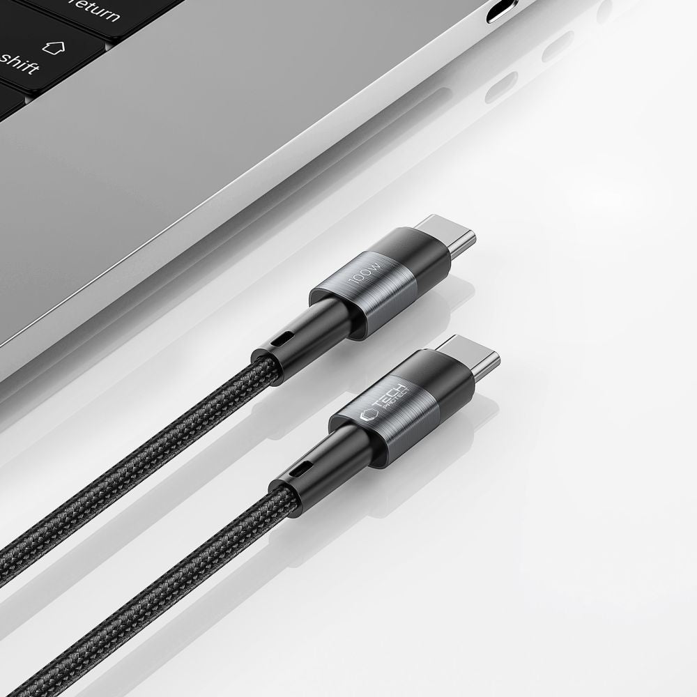 KABEL TECH-PROTECT ULTRABOOST TYPE-C CABLE PD100W/5A 25CM SZARY