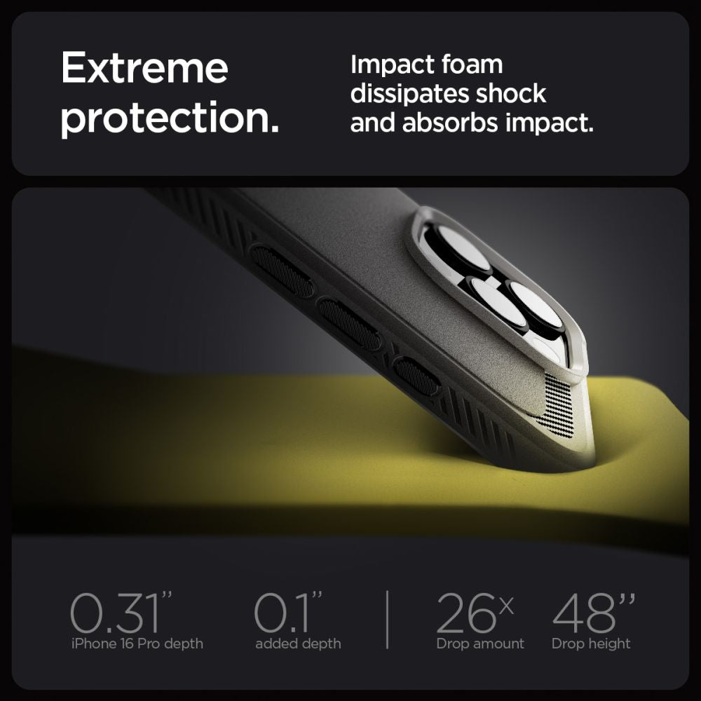 ETUI SPIGEN RUGGED ARMOR MAG MAGSAFE IPHONE 16 PRO MAX SZARE