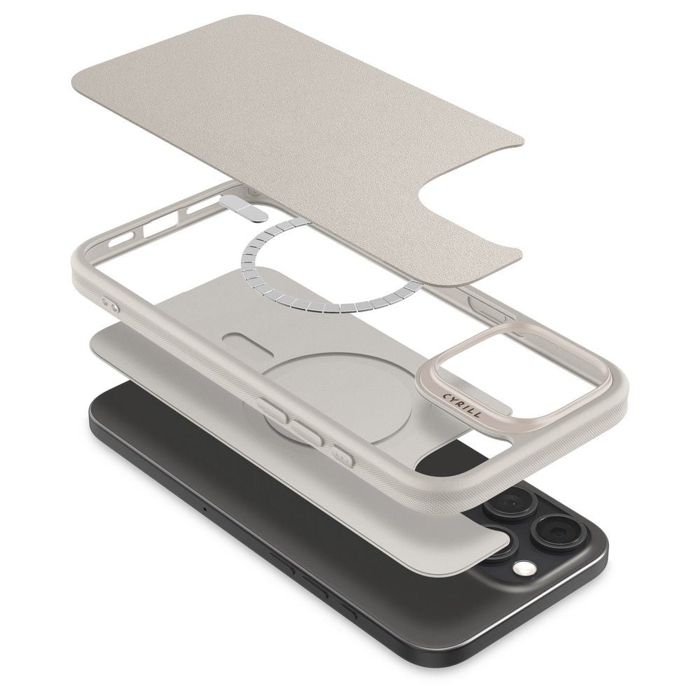 ETUI SPIGEN CYRILL KAJUK MAG MAGSAFE IPHONE 16 PRO CREAM BEŻOWE