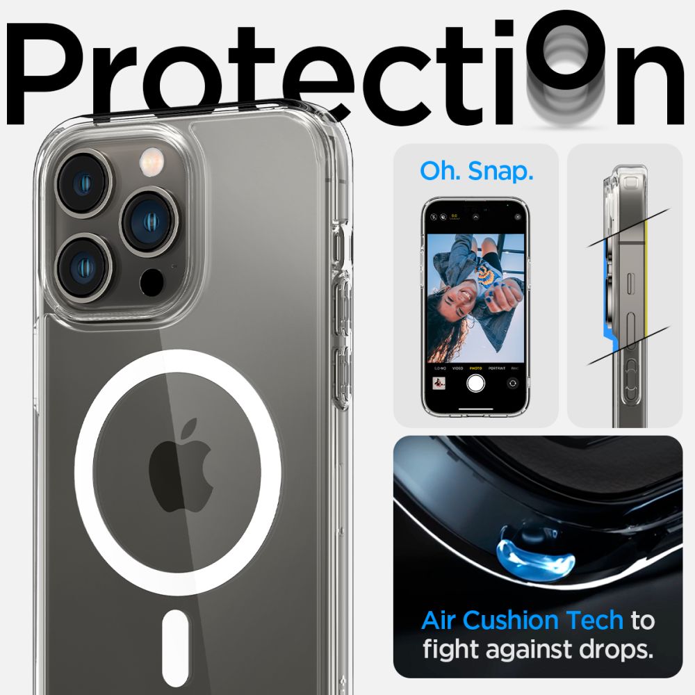 ETUI SPIGEN ULTRA HYBRID MAG MAGSAFE IPHONE 14 PRO BIAŁE