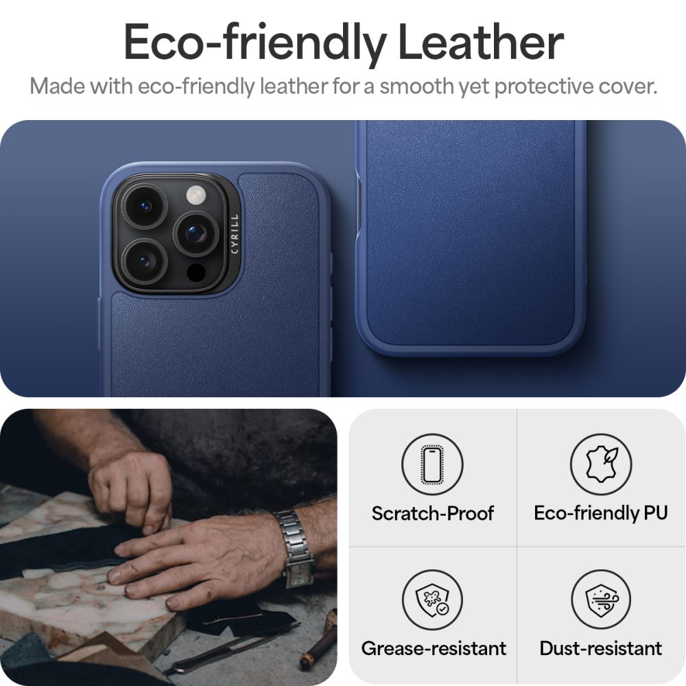 ETUI SPIGEN CYRILL KAJUK MAG MAGSAFE IPHONE 16 PRO NAVY NIEBIESKIE