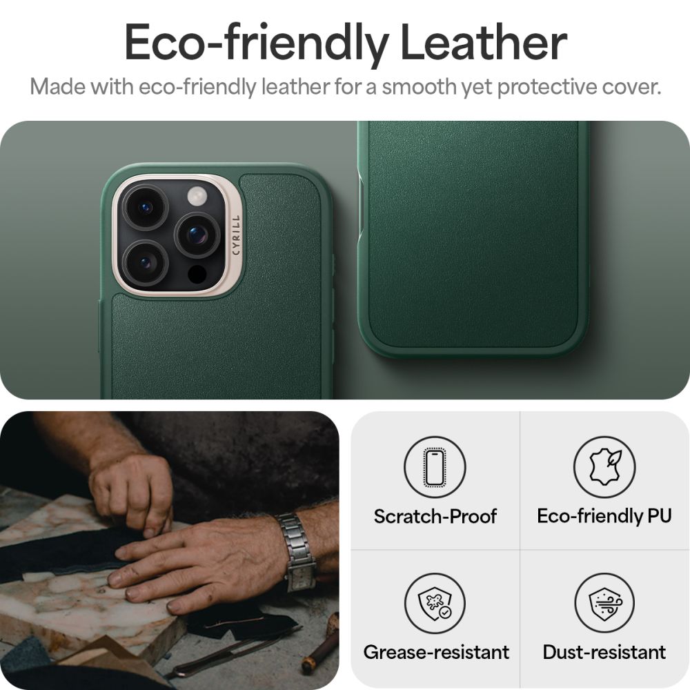ETUI SPIGEN CYRILL KAJUK MAG MAGSAFE IPHONE 16 PRO FOREST GREEN ZIELONE