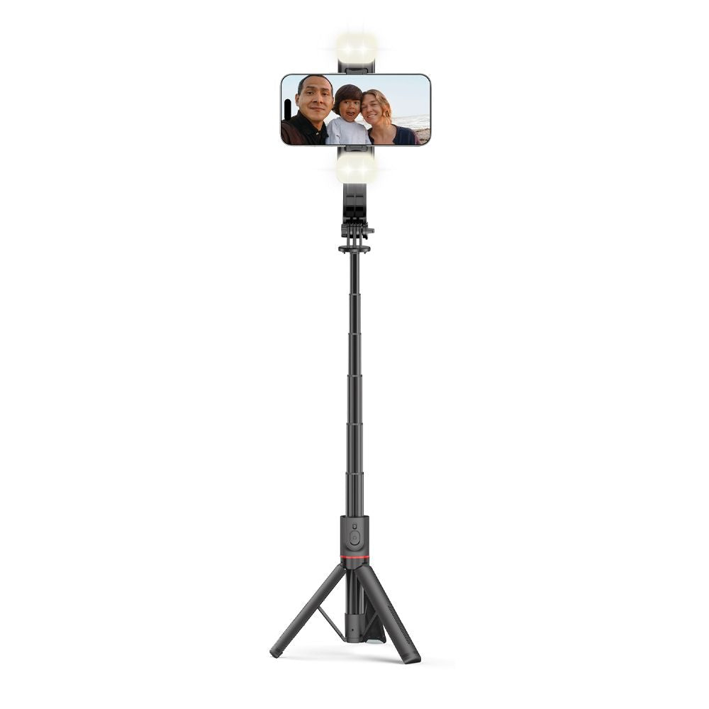 TECH-PROTECT L05S BLUETOOTH SELFIE STICK TRIPOD & LED LIGHT CZARNY