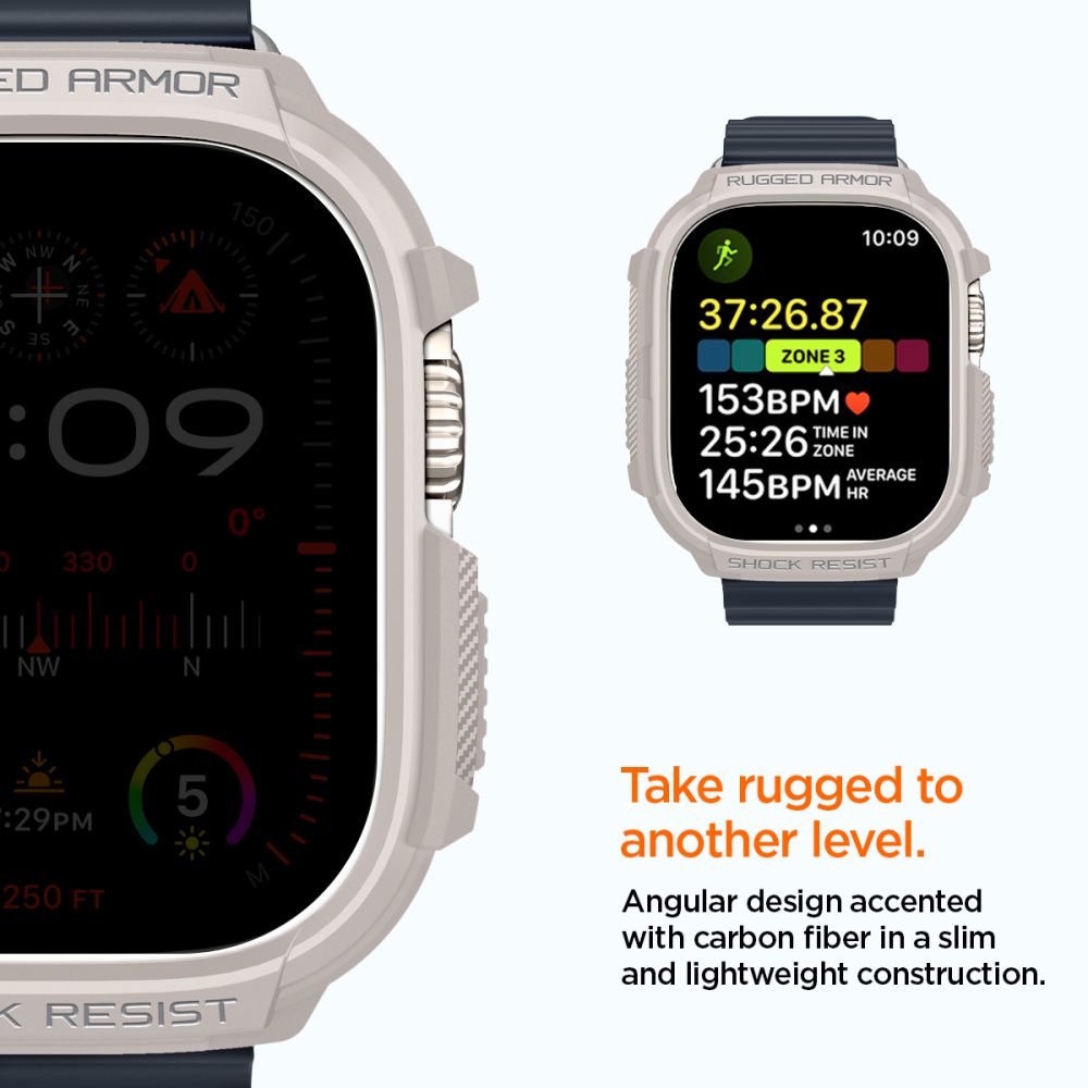 ETUI SPIGEN RUGGED ARMOR APPLE WATCH ULTRA 1 / 2 (49 MM) DUNE BEIGE BEŻOWE