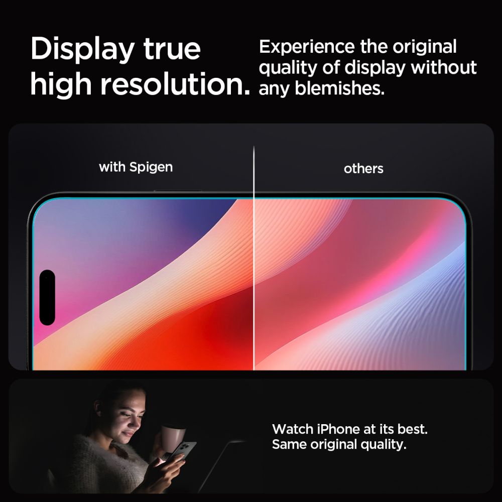 SZKŁO HARTOWANE SPIGEN GLAS.TR ”EZ FIT” 2-PACK IPHONE 16 PRO MAX CLEAR TRANSPARETNE