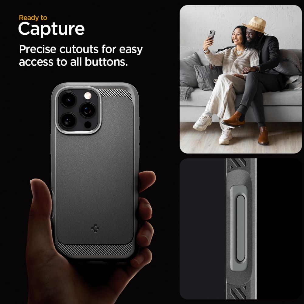 ETUI SPIGEN RUGGED ARMOR MAG MAGSAFE IPHONE 16 PRO MAX SZARE