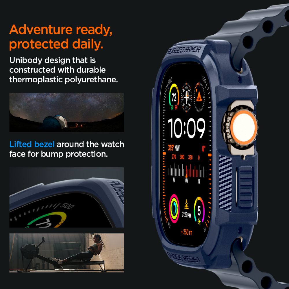 ETUI SPIGEN RUGGED ARMOR APPLE WATCH ULTRA 1 / 2 (49 MM) NIEBIESKI