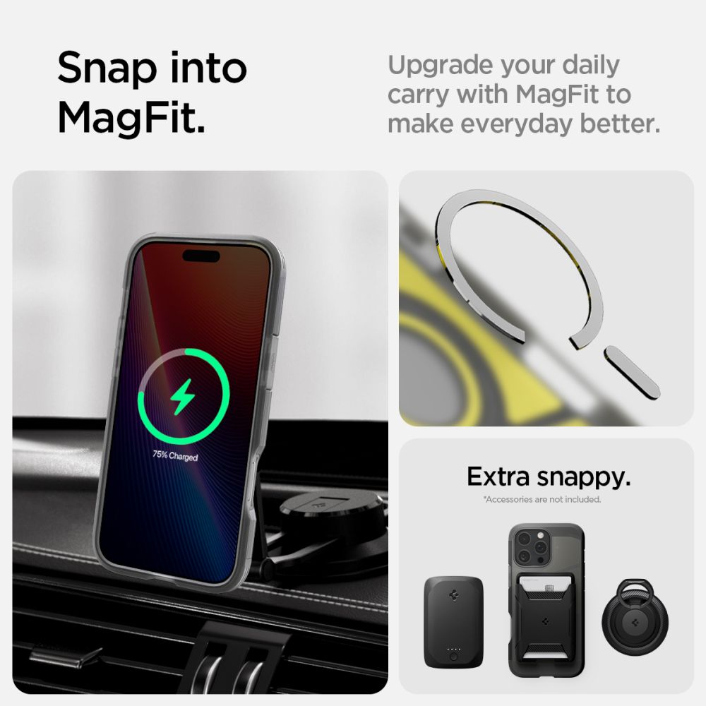 ETUI SPIGEN TOUGH ARMOR MAG MAGSAFE IPHONE 16 PRO MAX FROST BLACK MATOWE CZARNE