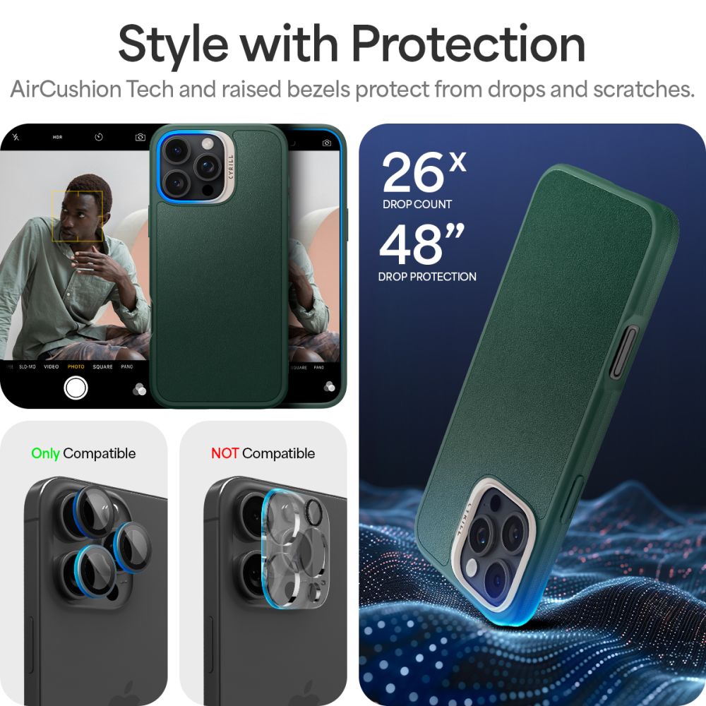 ETUI SPIGEN CYRILL KAJUK MAG MAGSAFE IPHONE 16 PRO FOREST GREEN ZIELONE