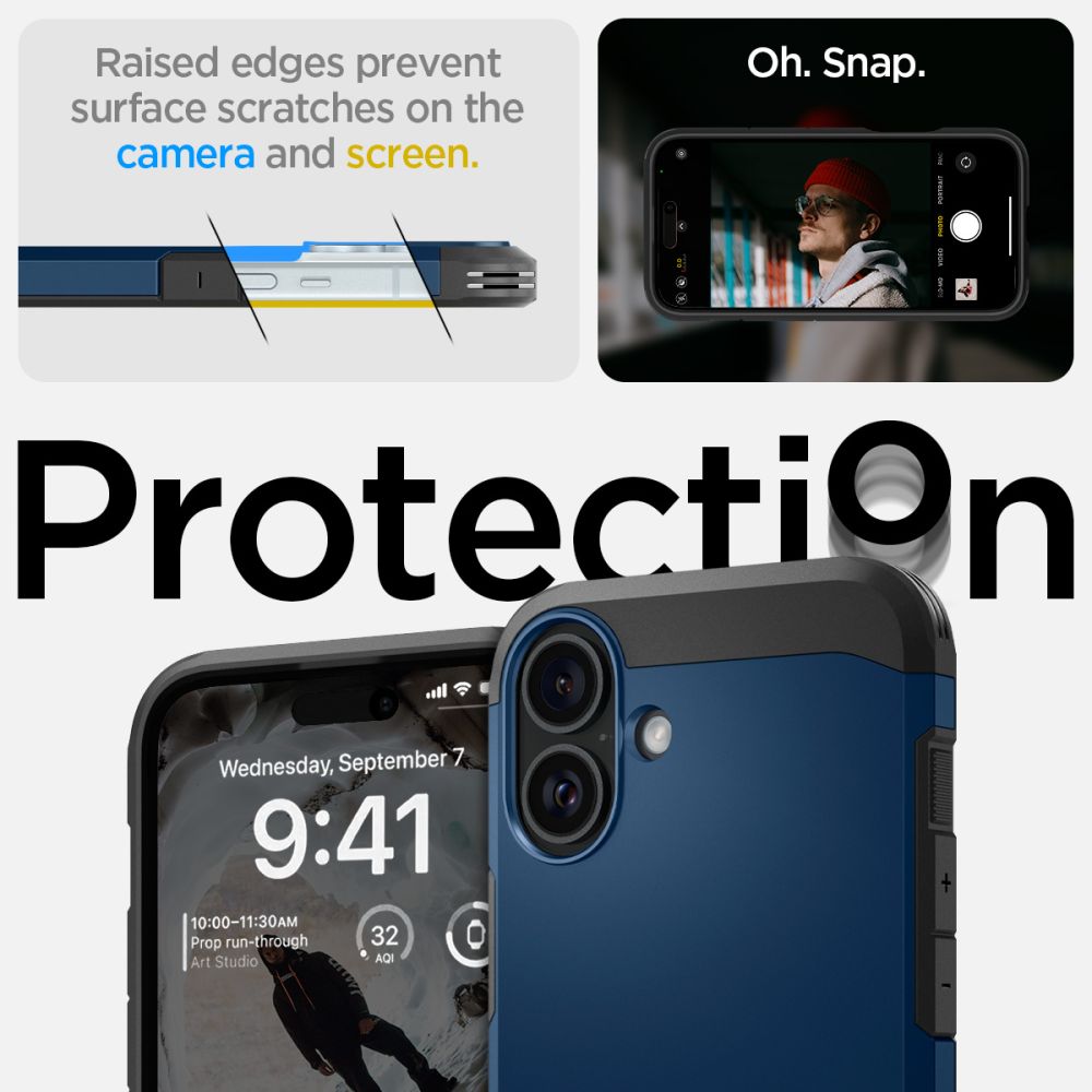 ETUI SPIGEN TOUGH ARMOR MAG MAGSAFE IPHONE 16 NAVY BLUE NIEBIESKIE