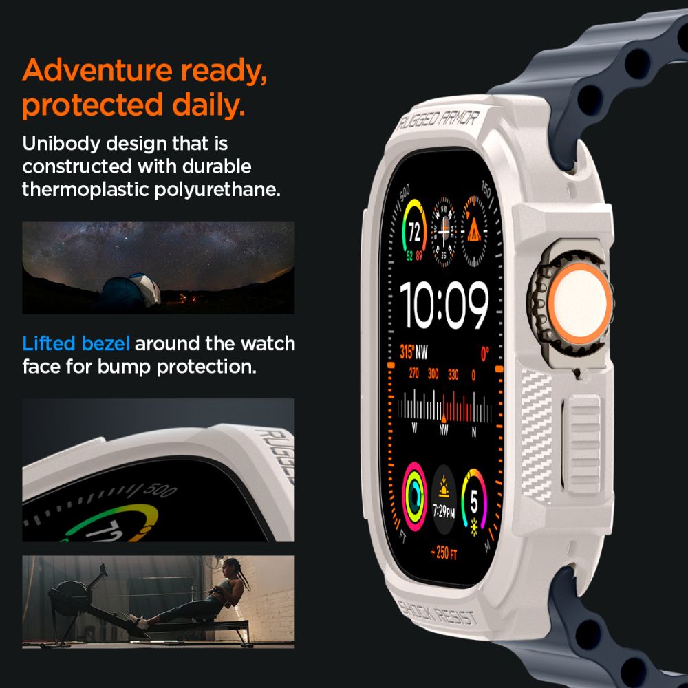 ETUI SPIGEN RUGGED ARMOR APPLE WATCH ULTRA 1 / 2 (49 MM) DUNE BEIGE BEŻOWE