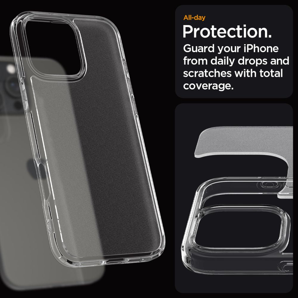 ETUI SPIGEN ULTRA HYBRID IPHONE 16 PRO MAX FROST CLEAR MATOWO TRANSPARETNE
