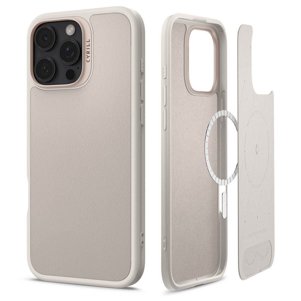 ETUI SPIGEN CYRILL KAJUK MAG MAGSAFE IPHONE 16 PRO CREAM BEŻOWE
