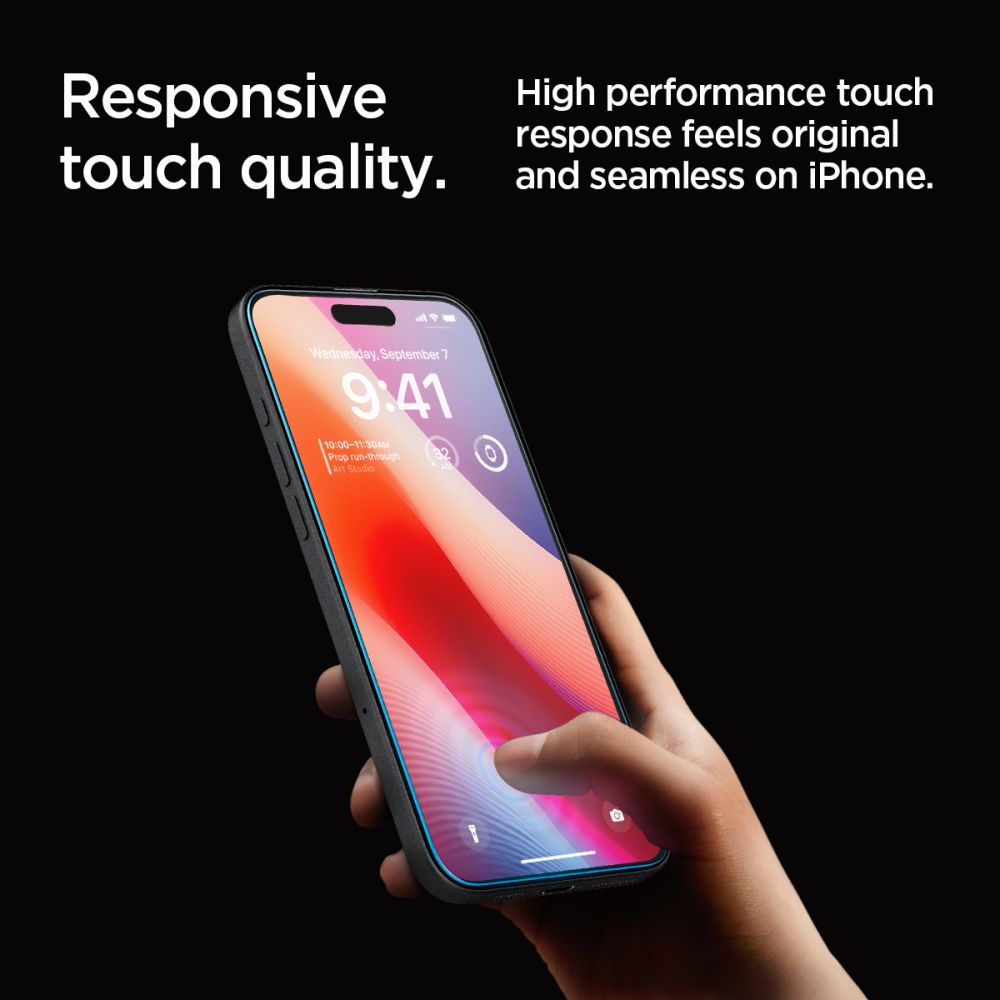 SZKŁO HARTOWANE SPIGEN GLAS.TR ”EZ FIT” 2-PACK IPHONE 16 PRO MAX CLEAR TRANSPARETNE