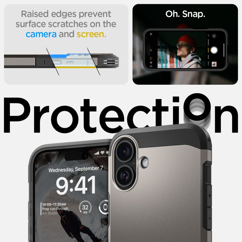 ETUI SPIGEN TOUGH ARMOR MAG MAGSAFE IPHONE 16 GUNMETAL SZARE
