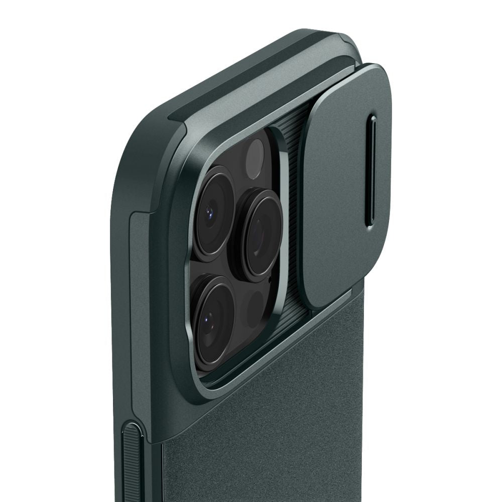 ETUI SPIGEN OPTIK ARMOR MAG MAGSAFE IPHONE 16 PRO ABYSS GREEN ZIELONE