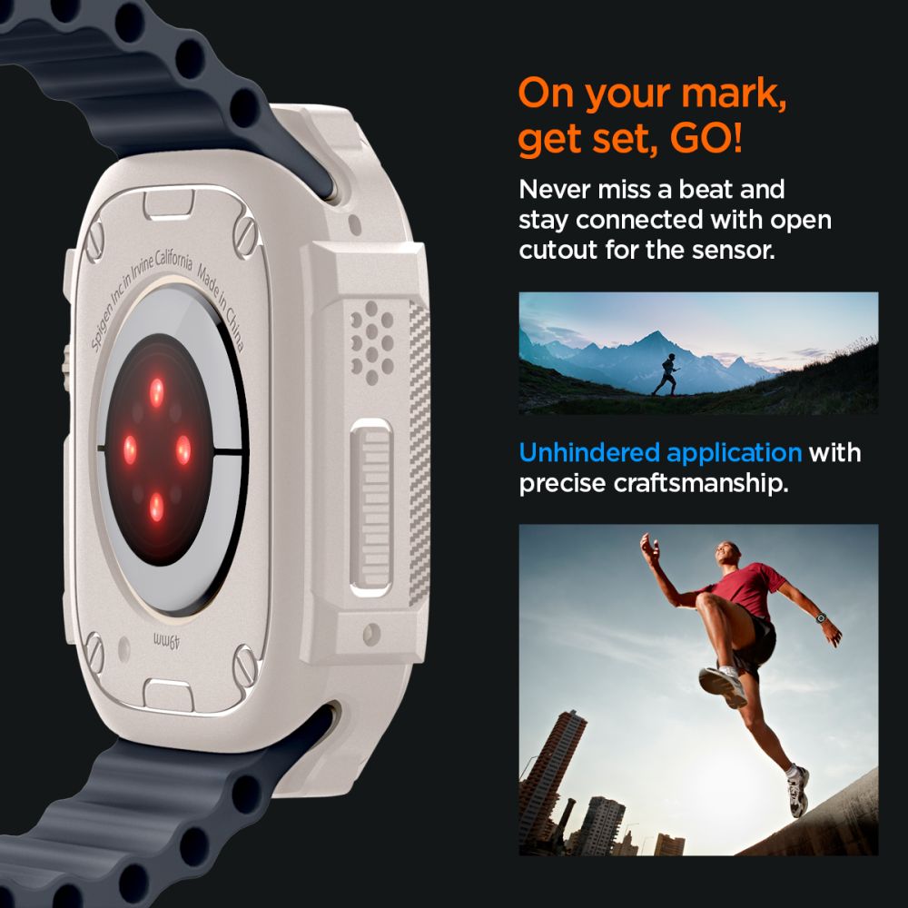ETUI SPIGEN RUGGED ARMOR APPLE WATCH ULTRA 1 / 2 (49 MM) DUNE BEIGE BEŻOWE