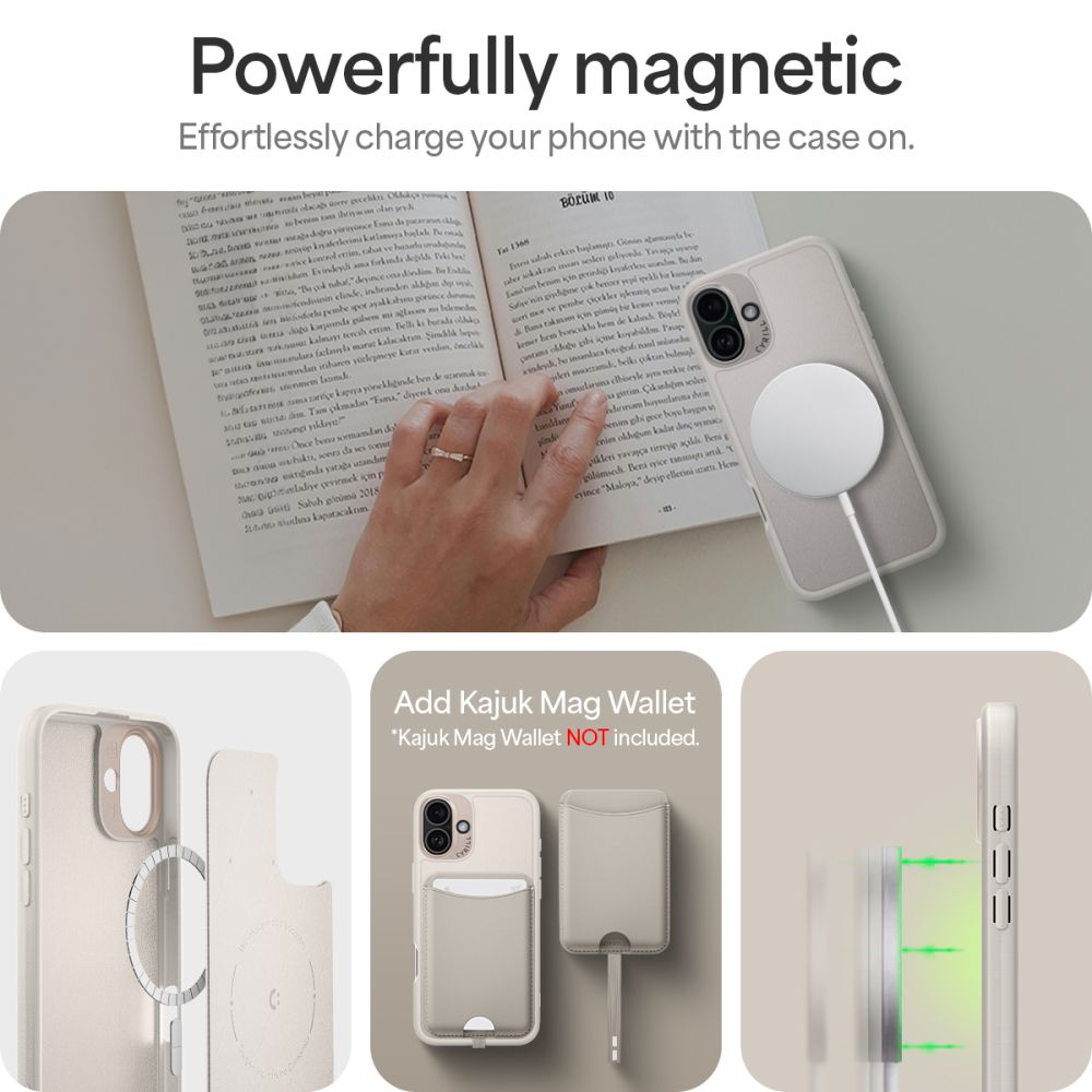 ETUI SPIGEN CYRILL KAJUK MAG MAGSAFE IPHONE 16 CREAM BEŻOWE