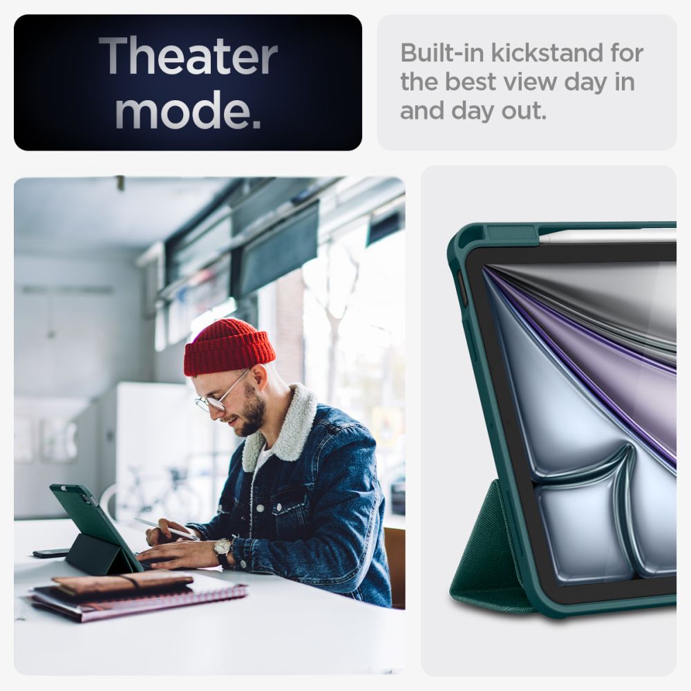 ETUI SPIGEN URBAN FIT IPAD AIR 10.9” 4 / 5 / 2020-2022 / 11” 6 / 7 / 2024-2025 ZIELONE