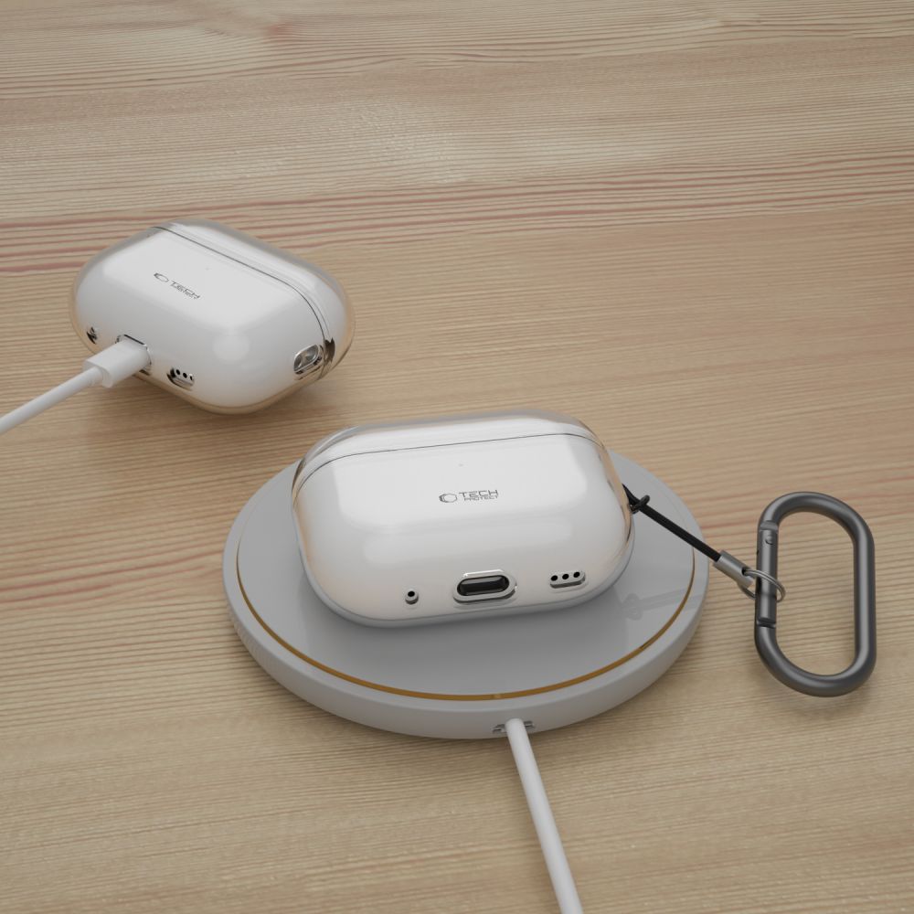 ETUI NA SŁUCHAWKI TECH-PROTECT FLEXAIR APPLE AIRPODS PRO 1 / 2 CLEAR