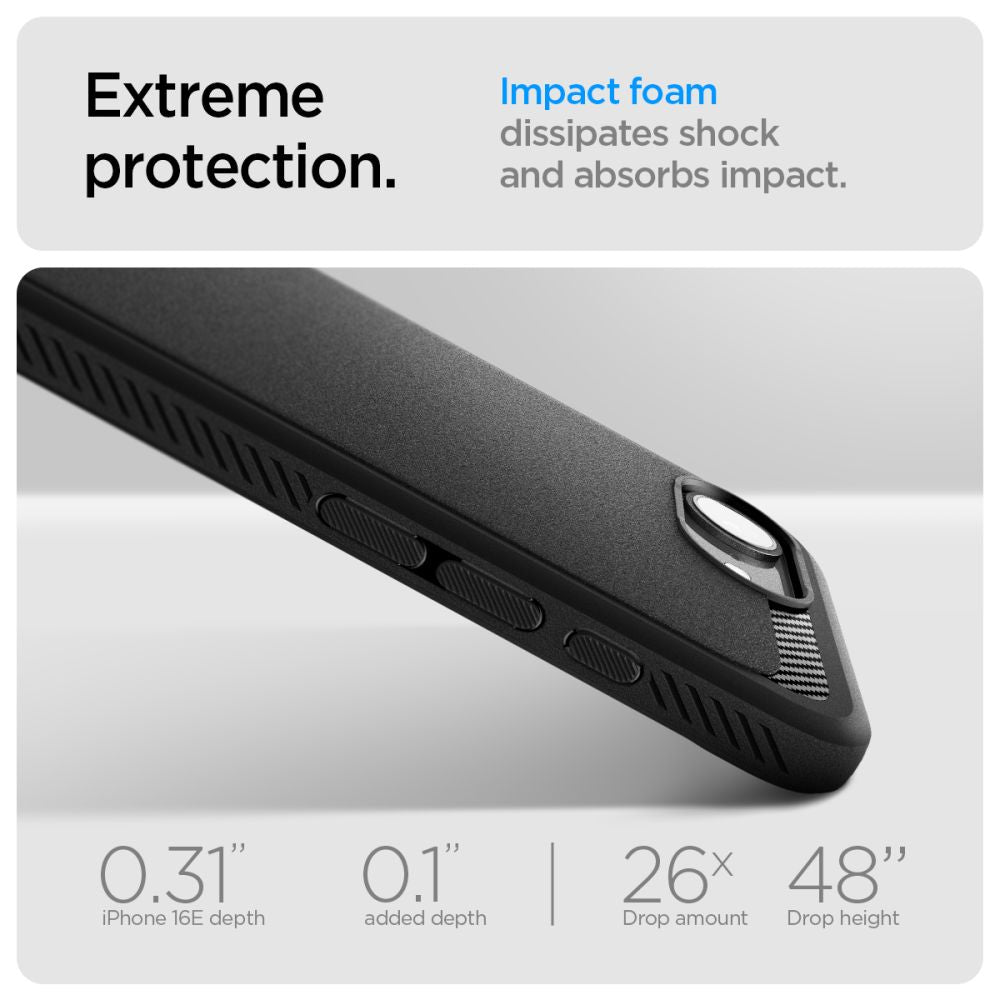 ETUI SPIGEN RUGGED ARMOR MAG MAGSAFE IPHONE 16E CZARNE