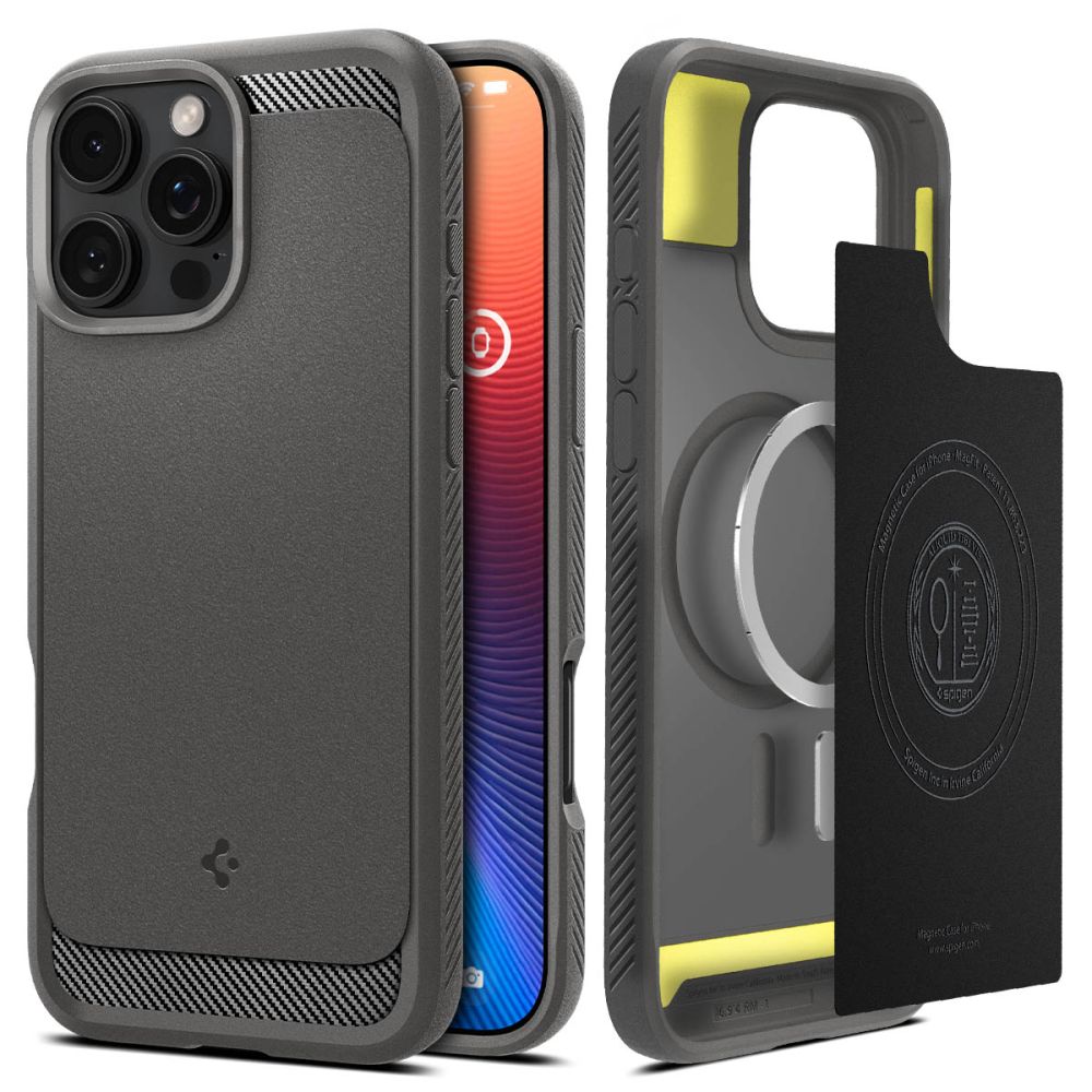 ETUI SPIGEN RUGGED ARMOR MAG MAGSAFE IPHONE 16 PRO MAX SZARE