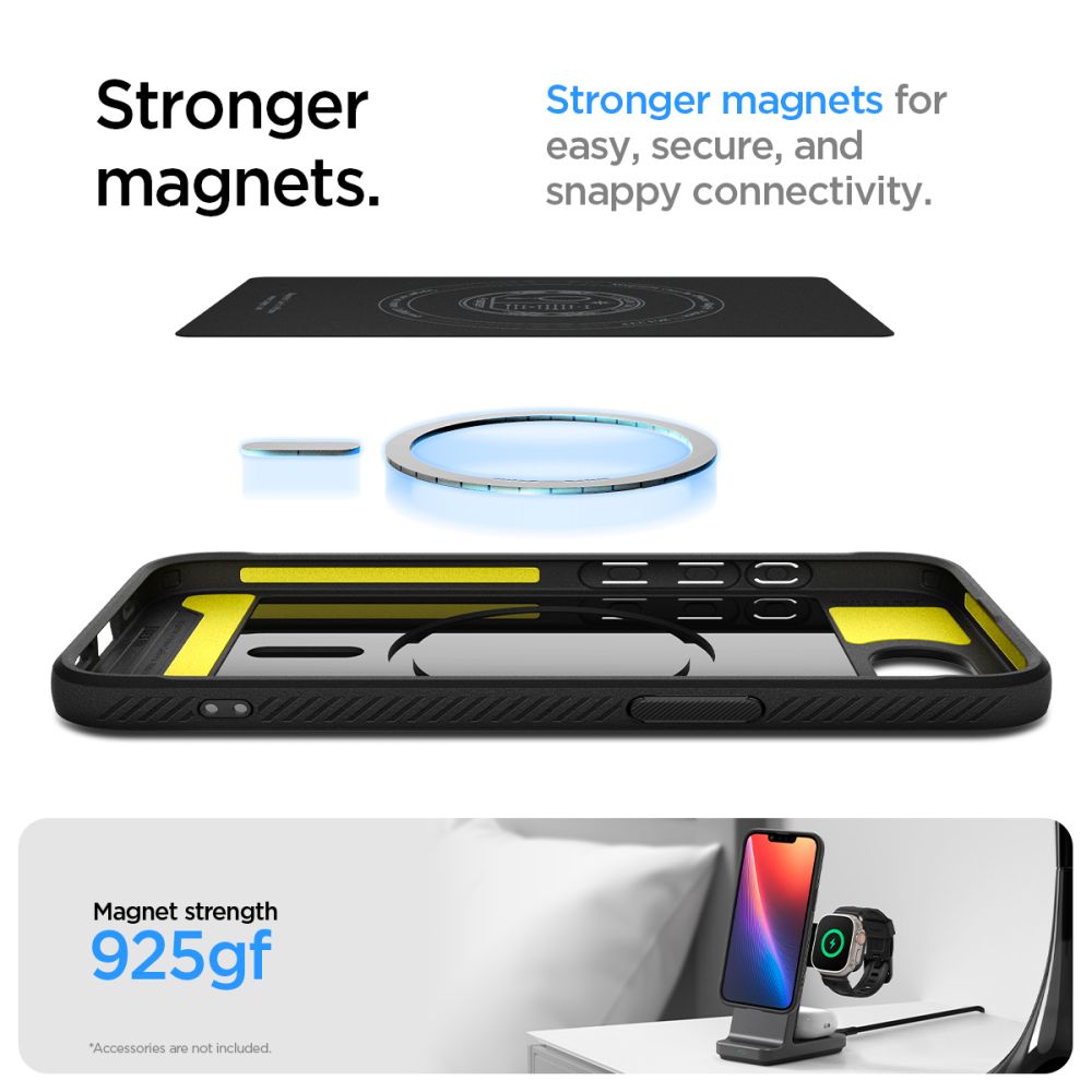 ETUI SPIGEN RUGGED ARMOR MAG MAGSAFE IPHONE 16E CZARNE